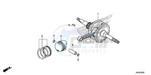 SH125E SH125 E drawing CRANKSHAFT/PISTON