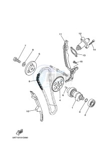 XT250 XT250N (B1UG) drawing CAMSHAFT & CHAIN