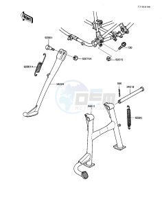 KZ 550 M [LTD SHAFT] (M1) [LTD SHAFT] drawing STANDS