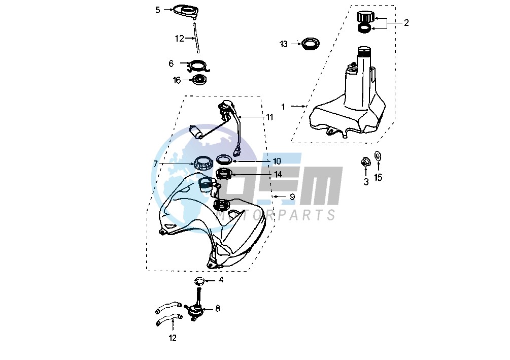 FUEL AND OIL TANK