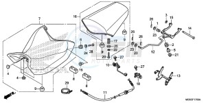 NC700SAD NC700S ABS 2ED - (2ED) drawing SEAT