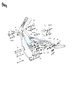 KH 100 B (B7-B8) drawing FRAME_FRAME FITTINGS