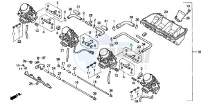 CBR600F2 drawing CARBURETOR ASSY.