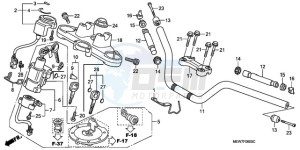 NT700VA F drawing HANDLE PIPE/TOP BRIDGE