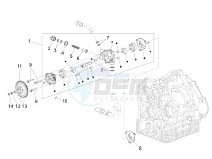 California 1400 Custom ABS 1380 drawing Oil pump