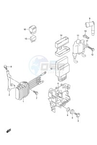 DF 20A drawing Rectifier/Ignition Coil Non-Remote Control