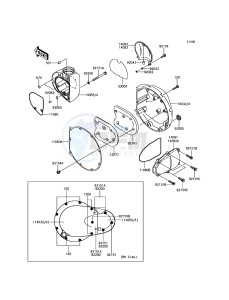 W800 EJ800AGFA GB XX (EU ME A(FRICA) drawing Right Engine Cover(s)