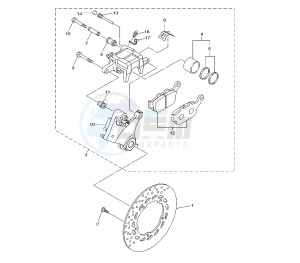 XJ6-N 600 drawing REAR BRAKE CALIPER