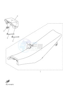 YZ250FX (B292 B293 B294 B294 B295) drawing SEAT