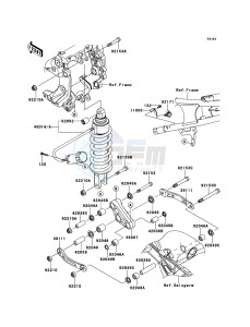 1400GTR_ABS ZG1400CDF FR GB XX (EU ME A(FRICA) drawing Suspension/Shock Absorber