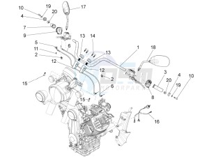 California 1400 Touring SE ABS 1380 drawing Handlebar - Controls