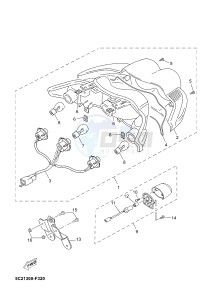 YN50F NEO'S 4 (2AC7 2AC7 2AC7) drawing TAILLIGHT