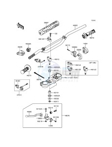 KX250F KX250ZGF EU drawing Handlebar