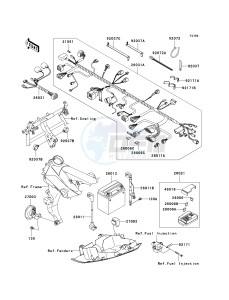 ZR 750 K [Z750S] (K1) K1 drawing CHASSIS ELECTRICAL EQUIPMENT