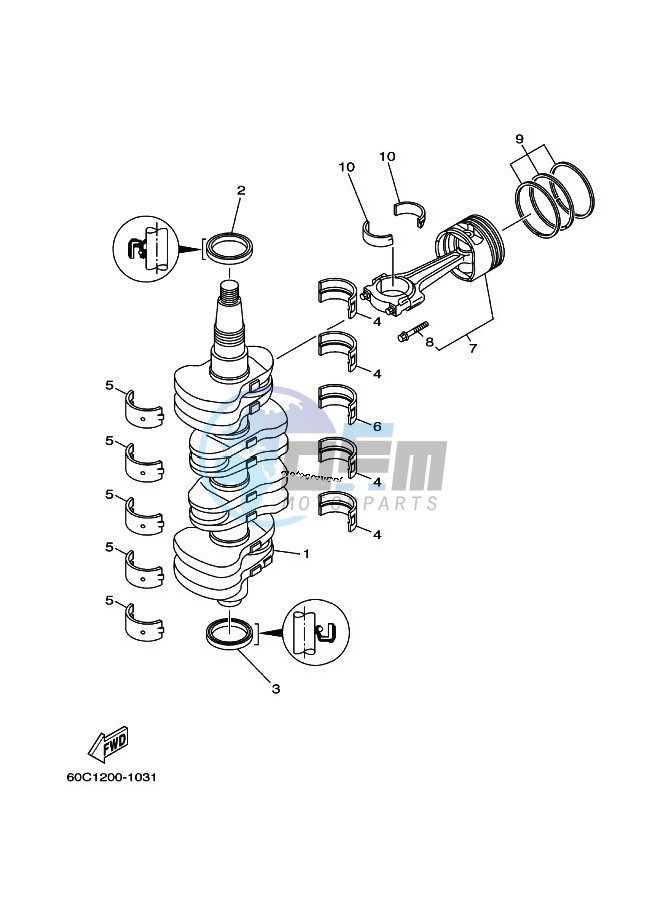 CRANKSHAFT--PISTON