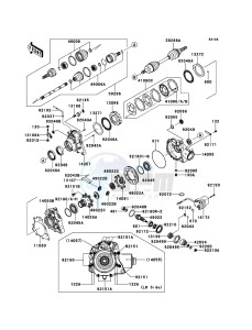 BRUTE FORCE 650 4x4i KVF650FEF EU GB drawing Drive Shaft-Front