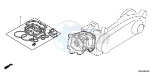 SH300A9 ED / ABS TBX drawing GASKET KIT A