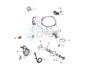 Liberty RST 125 drawing Handlebar Switch