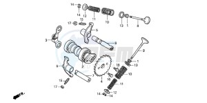 SCV100F LEAD drawing CAMSHAFT/VALVE