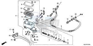 GL1800BG GOLDWING - F6B UK - (E) drawing CLUTCH MASTER CYLINDER