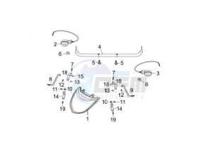 Oregon 250 drawing Head lamp - Turn signal lamps