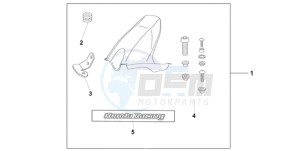 CBR1000RR9 UK - (E / MKH TRI) drawing HUGGER PEARL SIREN BLUE