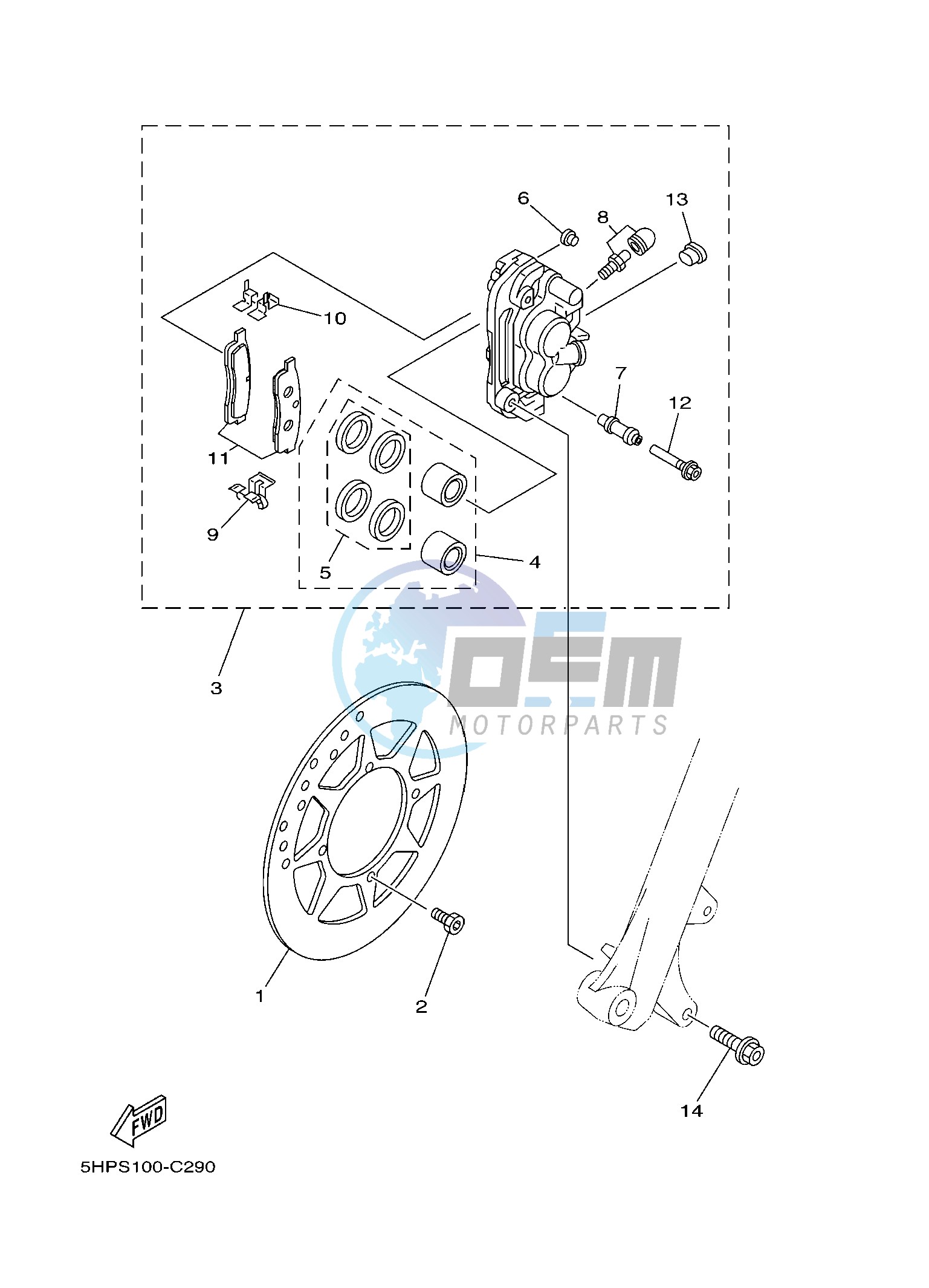 FRONT BRAKE CALIPER