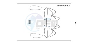 XL650V TRANSALP drawing PROTECTOR TAPE