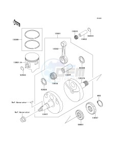 KX 85 A [KX85] (A1-A5) [KX85] drawing CRANKSHAFT_PISTON-- S- -