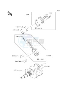 KRF 750 A [TERYX 750 4X4] (A8F) A8F drawing CRANKSHAFT