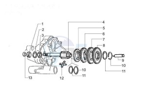 PX 150 (EMEA, APAC, LATAM) (Jp, Mx) drawing Rear transmission