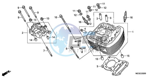 FRONT CYLINDER HEAD