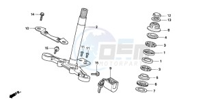 ST70 50 drawing STEERING STEM