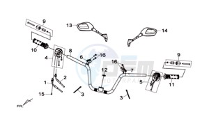 MAXSYM 600 I ABS EXECUTIVE EURO4 L7 drawing HANDLEBAR