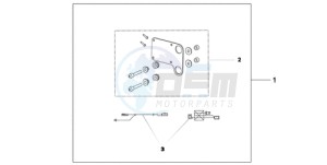 CB600FA39 Australia - (U) drawing HEATED GRIP ATT.