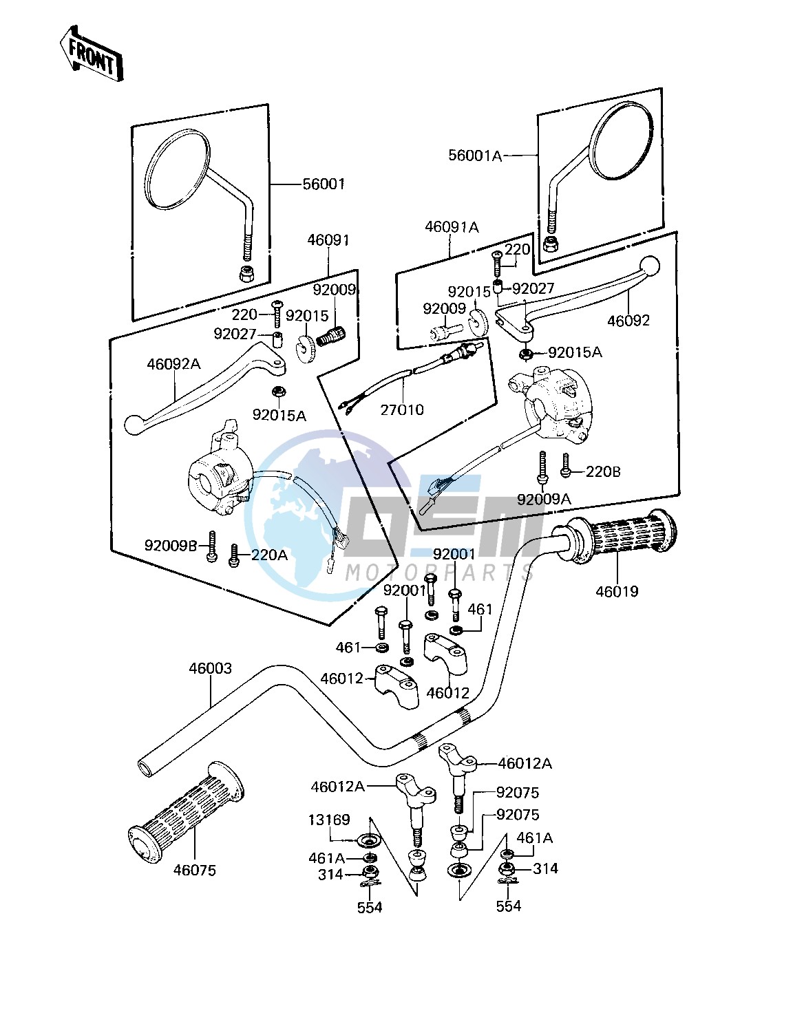 HANDLEBAR -- 81 D2- -