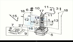 JOYMAX-Z+ 125 (LW12W3-EU) (M2) drawing FUEL TANK