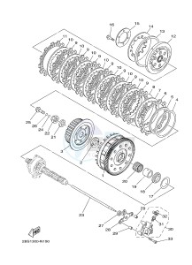 XT1200Z (2BS4) drawing CLUTCH