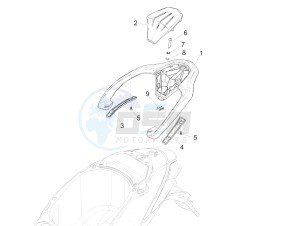 Liberty 50 iGet 4T 3V 25kmh (EMEA) drawing Rear luggage rack