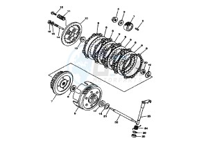 XT R 125 drawing CLUTCH