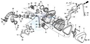 VT600C drawing AIR CLEANER