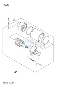 GSF1250 (E21) Bandit drawing STARTING MOTOR