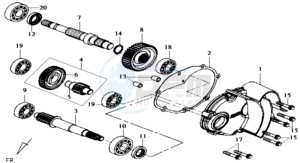 JOYRIDE 125 drawing MISSION COVER COUNTER SHAFT