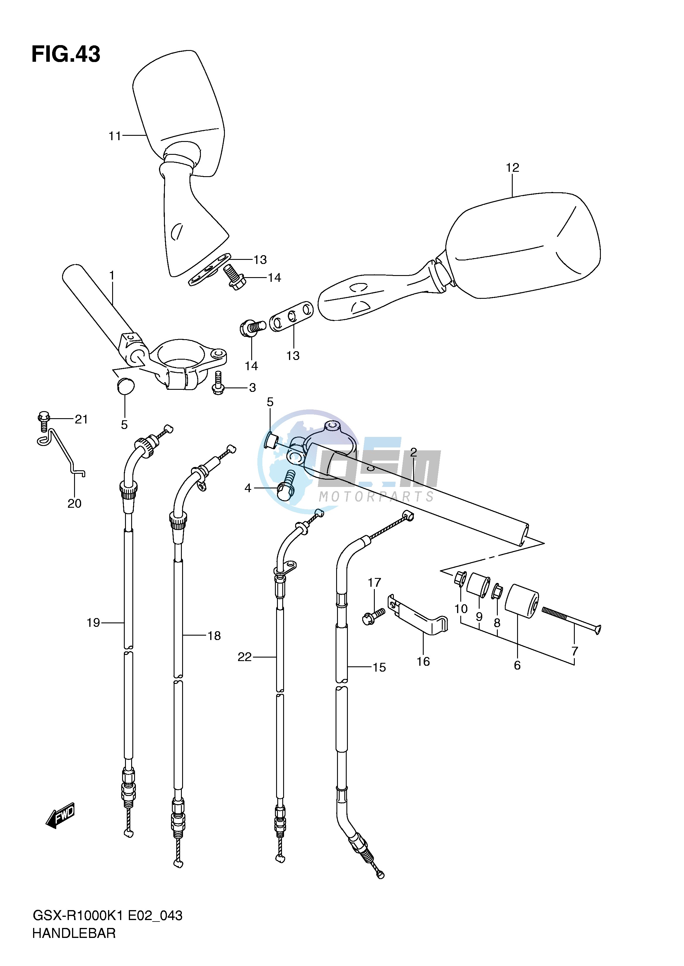 HANDLEBAR (GSX-R1000K1)