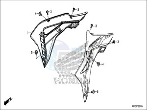 CRF450RXH Europe Direct - (ED) drawing RADIATOR SHROUD (CRF450RX)