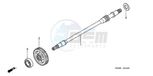 TRX680FA9 Australia - (U) drawing FINAL SHAFT