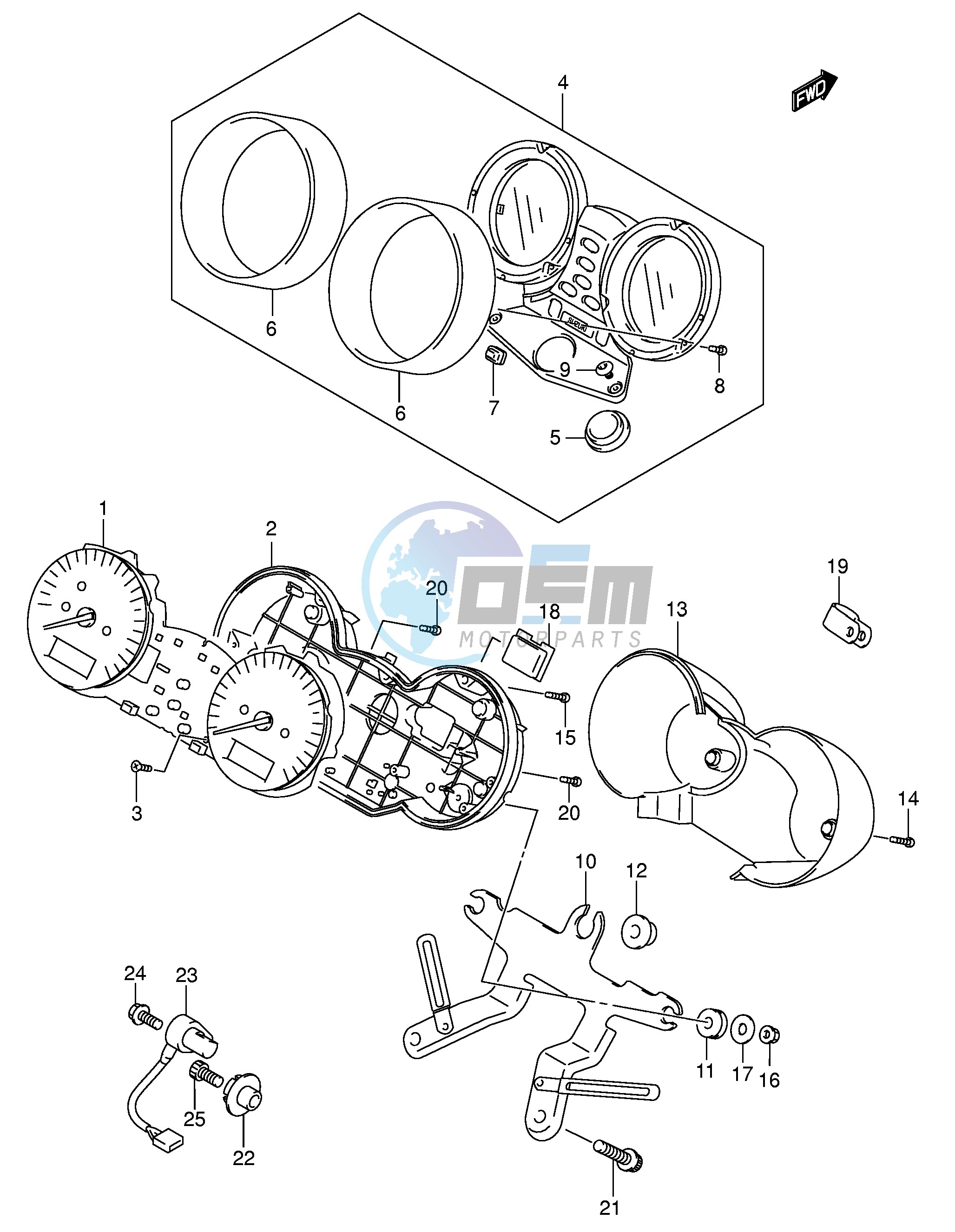 SPEEDOMETER (GSF1200K2 K3 K4 K5 ZK4 ZK5)