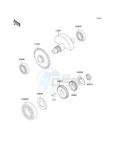 KLX 650 D [KLX650R] (D1) [KLX650R] drawing BALANCER