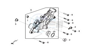 HD 2 125 drawing REAR FORK - REAR SUSPENSION