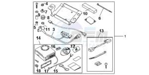 CBR1000RAA Europe Direct - (ED / ABS HRC) drawing KIT ALARM SYSTEM